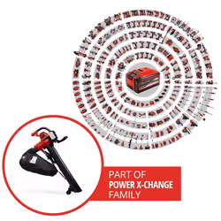 Einhell Cordless Leaf Blower Vacuum 36V PXC 45L Bag GE-CL 36/230 Li E BODY ONLY - Additional view 9