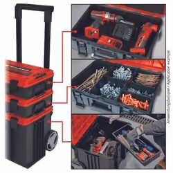 Einhell E-Case Tower Black, Red Polypropylene (PP) - Additional view 5