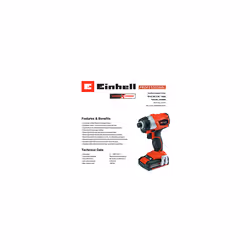 Einhell Cordless Combi Drill and Impact Driver Brushless Set Inc Battery Charger