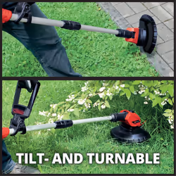 Einhell Cordless Strimmer 24cm 18V Lawn Trimmer With Battery &Blades GE-CT 18 Li - Additional view 4