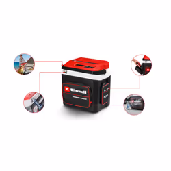 Einhell Cordless Cool Box Portable 27L Drinks Cooler 18V Powered PXC TE-COL 18/27 Hybrid 230V 12V 18V - Body Only - Additional view 4