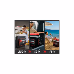 Einhell Cordless Cool Box Portable 27L Drinks Cooler 18V Powered PXC TE-COL 18/27 Hybrid 230V 12V 18V - Body Only - Additional view 5