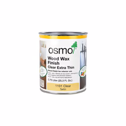 1101C 0.75 Litre Extra Thin Finish Wood Wax - Clear Satin
