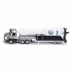 Siku Low Loader with rocket, Tow truck, 3 yr(s), Metal, Plastic, Stainless steel, White