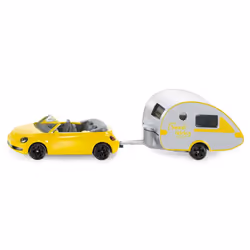 Siku Car with trailer caravan, Car, 3 yr(s), Metal, Plastic, Silver, Yellow