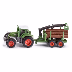 Siku Tractor with forestry trailer, Tractor model, 3 yr(s), Green, Grey