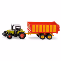 Siku Claas tractor with silage trailer, Tractor, 3 yr(s), Metal, Plastic, Green, Red, Yellow