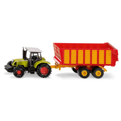 Siku Claas tractor with silage trailer