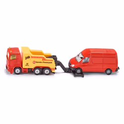 Siku Breakdown truck with van, Vehicle set, 3 yr(s), Metal, Plastic, Black, Red, Yellow