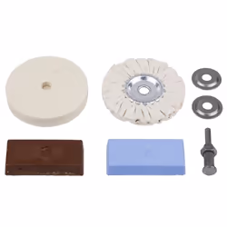 wolfcraft Hobby Polishing Set 7 Piece Polisher Buffing Wheel Hand Tool 2178000
