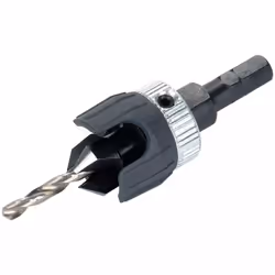 wolfcraft Pilot/Countersink Drill Bit 3.2-12 mm Metal with Hex Shank 2544000