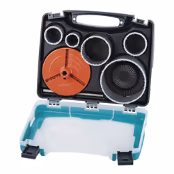 wolfcraft GmbH 1 conduit hole saw set brick walls, Set, Drill, Brick, Plasterboard, Tile, Red, Stainless steel, Tungsten Carb ...