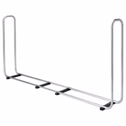 wolfcraft GmbH Stacking Aid for Firewood, Firewood holder, Steel, Black, Grey, 1.17 m³, 25 - 50 cm, 1720 mm