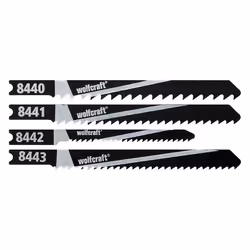 wolfcraft GmbH 8440000, Jigsaw blade, Softwood, High carbon steel (HCS), 10 pc(s)