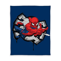 HERDING Spider-Man throw blanket 130 x 170 cm Fleece, Polyester Blue, Multicolour