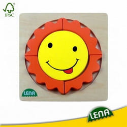 Lena Wooden Puzzle Sun Block puzzle 5 pc(s) Flora