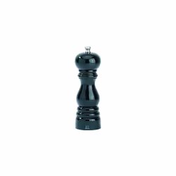 - Paris Manual Salt Mill - Adjustable Grinder - Beechwood, Gloss Black, 18 cm
