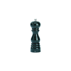 - Paris Manual Salt Mill - Adjustable Grinder - Beechwood, Gloss Black, 18 cm