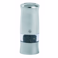 Peugeot Zeli Duo Electric Salt and Pepper Mill Set, 14 cm, Matt Chrome