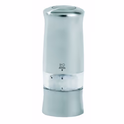 Peugeot Zeli Duo Electric Salt and Pepper Mill Set, 14 cm, Matt Chrome