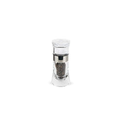 Peugeot Saveurs d 'epices Oslo COMBI Pepper/Salt Mill, Acrylic, Clear/Stainless Steel, 5.8?x 5.8?x 13.1?cm