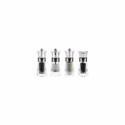 Peugeot Saveurs d 'epices Oslo COMBI Pepper/Salt Mill, Acrylic, Clear/Stainless Steel, 5.8?x 5.8?x 13.1?cm