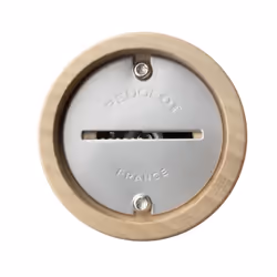 - Isen 15 cm Manual Nutmeg Mill - Made With PEFC Certified Wood - Lifetime Guaranteed Mechanism - Made In France - Natural Colour Beechwood and