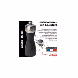 Peugeot 39486 Fidji Pepper Mill, Wood, Graphite & Steel - Additional view 3