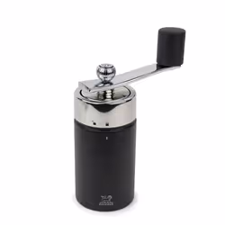 Peugeot - Isen Manual Nutmeg Mill with Crank handle - Beechwood and Stainless Steel Black 16 cm