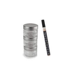 - Spice Vials - 3 Empty Glass Reservoirs + White Erasable Felt - for Maestro Pepper Mill - Dishwasher Safe
