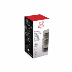 - Spice Vials - 3 Empty Glass Reservoirs + White Erasable Felt - for Maestro Pepper Mill - Dishwasher Safe