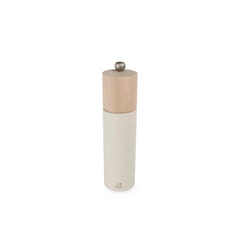 PEUGEOT - Boreal Salt Mill 8 in/21 cm - Classic Setting - PEFC Certified Beech Wood - Made in France - Feather White