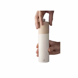 PEUGEOT - Boreal Salt Mill 8 in/21 cm - Classic Setting - PEFC Certified Beech Wood - Made in France - Feather White