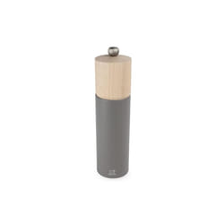 PEUGEOT - Boreal Pepper Mill 8 in/21 cm - Classic Setting - PEFC Certified Beech Wood - Made in France - Colour: Rock Grey