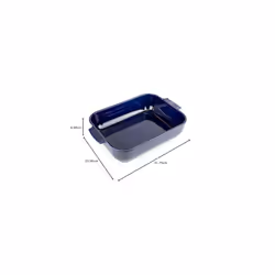 - Rectangular Ceramic Baking Dish - 32 cm x 21..7 cm x 7.2 cm - Capacity: 2.7 L - 4-5 Servings - 10 Year Guarantee - Made In France - Blue Colour - Additional view 11