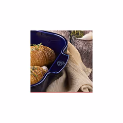 - Rectangular Ceramic Baking Dish - 32 cm x 21..7 cm x 7.2 cm - Capacity: 2.7 L - 4-5 Servings - 10 Year Guarantee - Made In France - Blue Colour