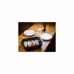 - Rectangular Ceramic Baking Dish - 32 cm x 21..7 cm x 7.2 cm - Capacity: 2.7 L - 4-5 Servings - 10 Year Guarantee - Made In France - Blue Colour - Additional view 6