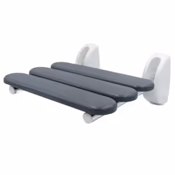 RIDDER Fold-Down Shower Seat Grey Wall Mounted Bath Chair Bench Bathroom Tool