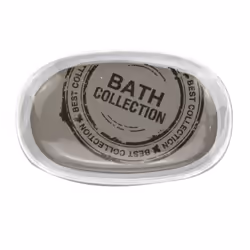 Soap Dish Ceramic Bathroom Shower Soap Holder - Grey