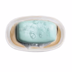 Soap Dish Ceramic Bathroom Shower Soap Holder - Beige