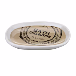 Soap Dish Ceramic Bathroom Shower Soap Holder - Beige