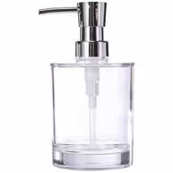 Soap Dispenser Windows Transparent, Acryl, 8.3 x 8.3 x 15.8 cm