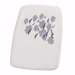 RIDDER Mat Helgoland White and Blue Bathroom Washroom Pad Bath Mat Shower Mat - bath mat