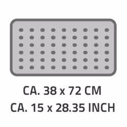 RIDDER Mat Helgoland White and Blue Bathroom Washroom Pad Bath Mat Shower Mat - bath mat