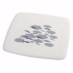 RIDDER Mat Helgoland White and Blue Bathroom Washroom Pad Bath Mat Shower Mat - shower mat