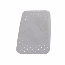RIDDER 67087, Non-slip bath mat, Adults, Grey, Rubber, Machine wash, 30 °C