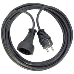 Brennenstuhl 1165480 power extension 25 m 1 AC outlet(s) Indoor Black