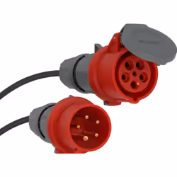Brennenstuhl 4007123005796 power extension 10 m 1 AC outlet(s) Outdoor Black, Red