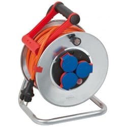 Brennenstuhl 1198370 power extension 25 m 3 AC outlet(s) Outdoor Steel