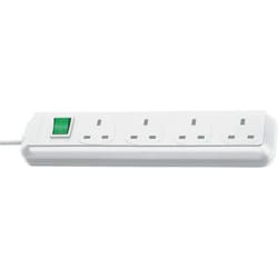 Brennenstuhl 1150423 power extension 1.5 m 4 AC outlet(s) Indoor White